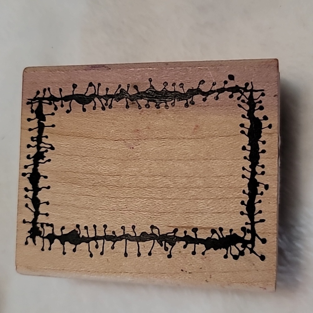 Stitched Border Frame Rubber Stamp by Stampers Anonymous